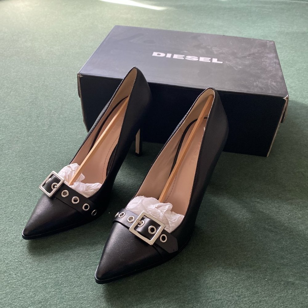 Diesel D-strap HP Heels 7.5 Womens US